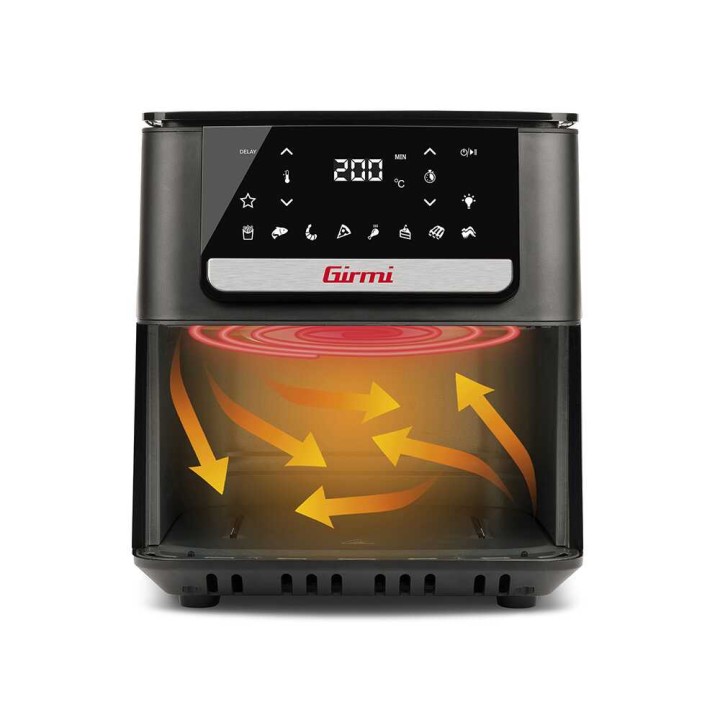 Girmi FG84 EcoFrit Crisp kuumailmakeitin, 6,5 l, 1 700 W, 40–200 °C