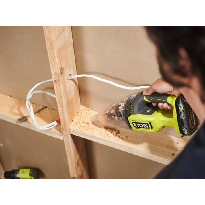 Ryobi RHV18F-0 akkupölynimuri jatkoputkella, 18 V, 4 Ah