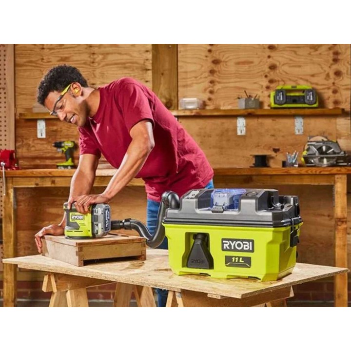 Ryobi RV1811-0 märkä- ja kuivaimuri, 18 V, 2 Ah, puhallustoiminto