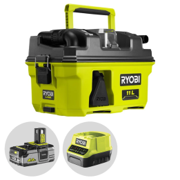 Ryobi RV1811 0 märkä ja kuivaimuri 18 V 4 Ah puhallustoiminto