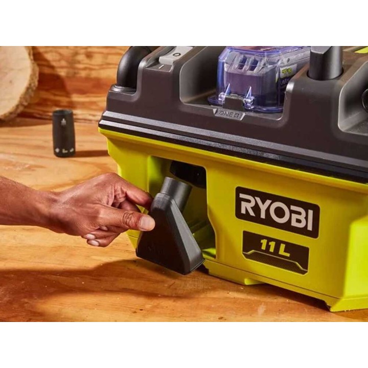 Ryobi RV1811-0 märkä- ja kuivaimuri, 18 V, 4 Ah, puhallustoiminto