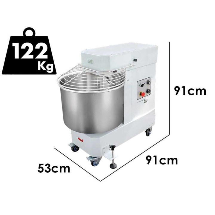 Famag IM 60/230 10 Velocità HH -spiraalitaikinakone, 60 kg, 230 V