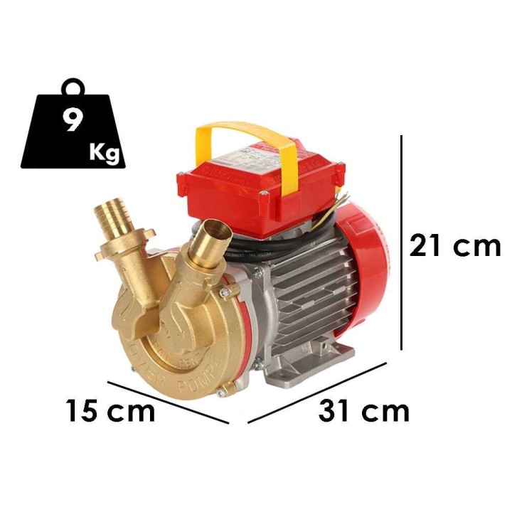 Rover BE-T 30 sähköinen siirtopumppu, pronssi, 1 HP, 400 V, 85 l/min