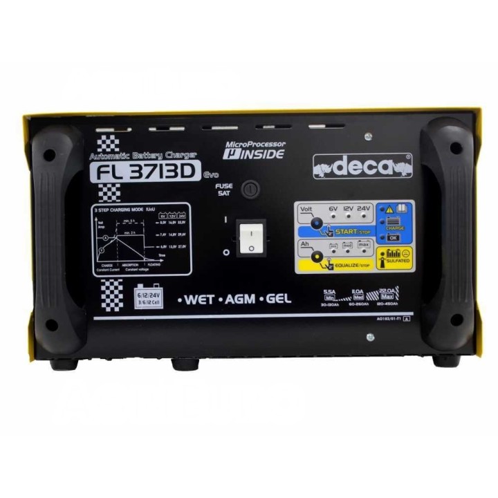 Deca FL 3713D akkulaturi ja ylläpitolaturi, 6–24 V, 760 W