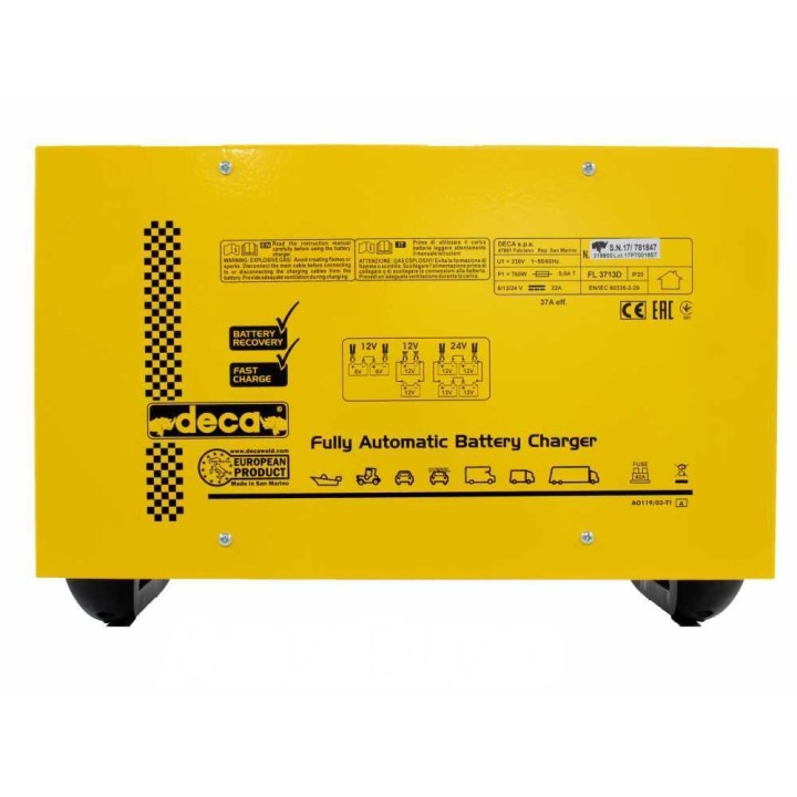Deca FL 3713D akkulaturi ja ylläpitolaturi, 6–24 V, 760 W