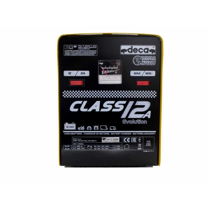 Deca CLASS 12 A akkulaturi, 12–24 V, 130 W, 15–140 Ah