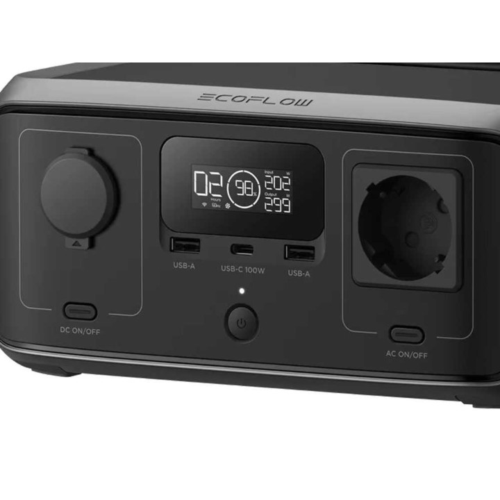 EcoFlow River 3 kannettava virtalähde, 245 Wh, 300 W, 230 V