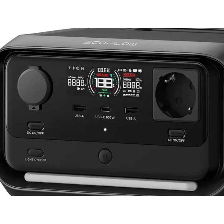 EcoFlow River 3 Max kannettava virtalähde, 600 W, 572 Wh