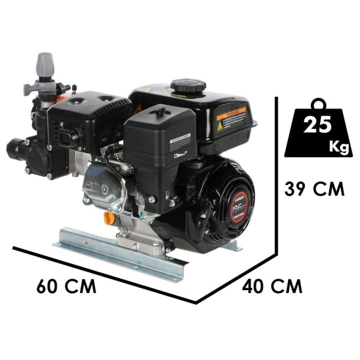 Comet MTP BPX25 PA6 ruiskutuspumppu, Loncin G200F, 5 HP