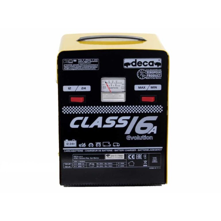 Deca CLASS 16A akkulaturi, 12–24 V, 220 W, 20–200 Ah
