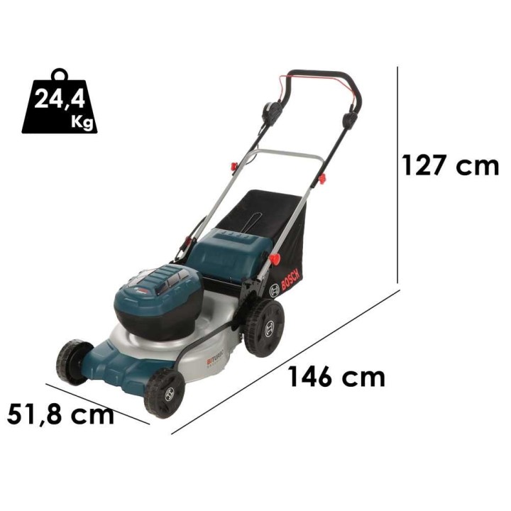 Bosch Professional GRA 18V2-46 akkuruohonleikkuri, 46 cm, 2 × 18 V 8 Ah