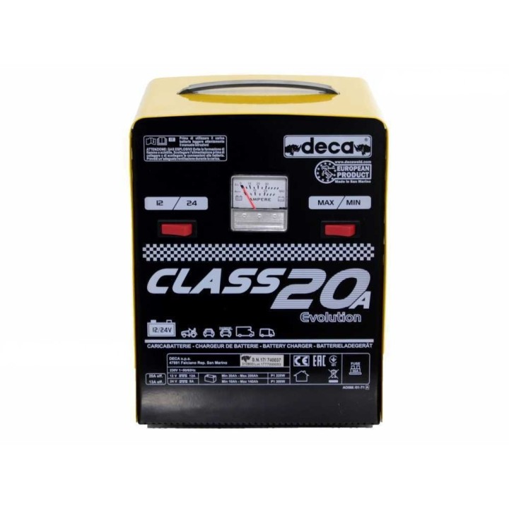 Deca CLASS 20A akkulaturi, 12–24 V, 300 W, 10–250 Ah