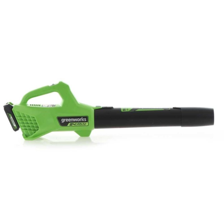 Greenworks G24ABO akkukäyttöinen puhallin, 24 V, 8 Ah, 145 km/h