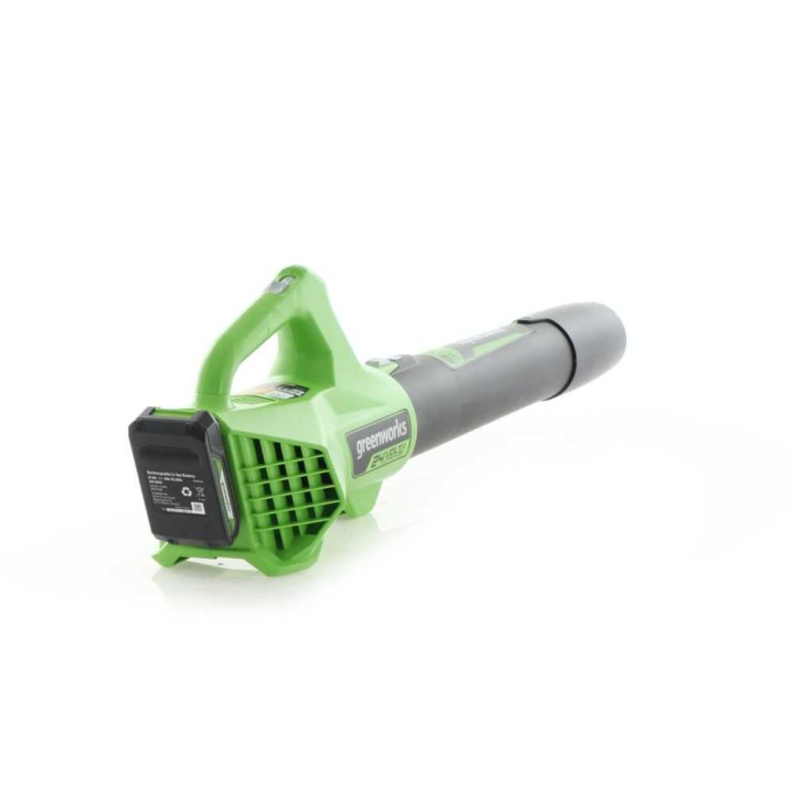 Greenworks G24ABO akkulehtipuhallin, 24 V, 4 Ah, 145 km/h