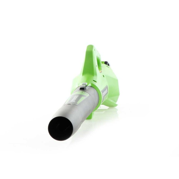 Greenworks G24ABO akkulehtipuhallin, 24 V, 4 Ah, 145 km/h