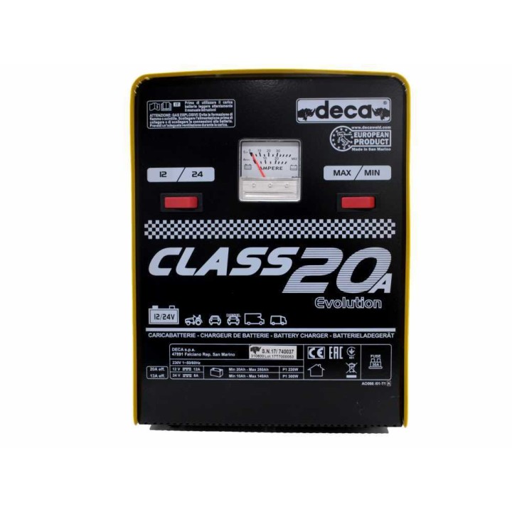 Deca CLASS 20A akkulaturi, 12–24 V, 300 W, 10–250 Ah