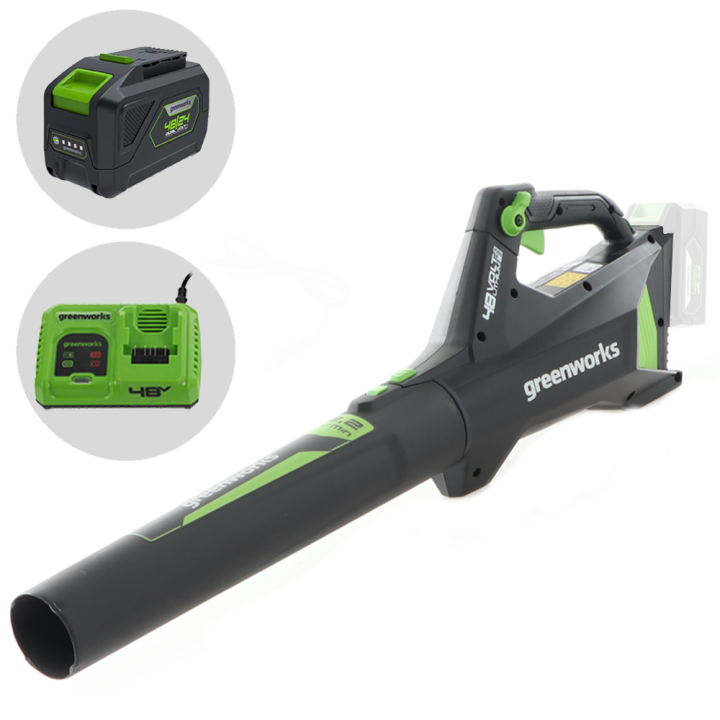 Greenworks G48AB akkukäyttöinen puhallin 48 V 5 Ah
