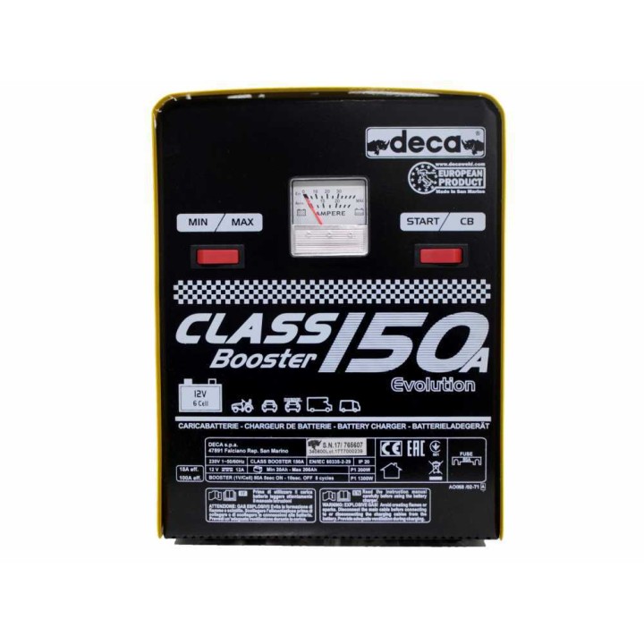 Deca CLASS BOOSTER 150A akkulaturi ja käynnistysapu, 12 V, 20–200 Ah