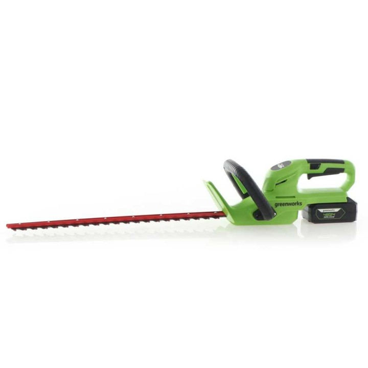 Greenworks G24HT56 akkukäyttöinen pensasleikkuri, 24 V, terä 56 cm