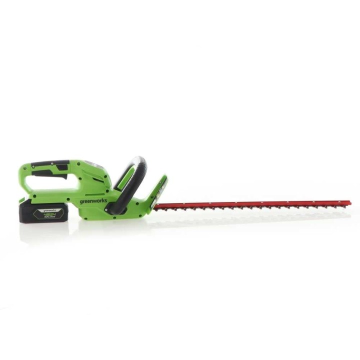 Greenworks G24HT56 akkukäyttöinen pensasleikkuri, 24 V, terä 56 cm