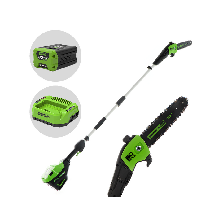 Greenworks GD60PS25 akkukäyttöinen oksasaha 25 cm 60 V 2 Ah