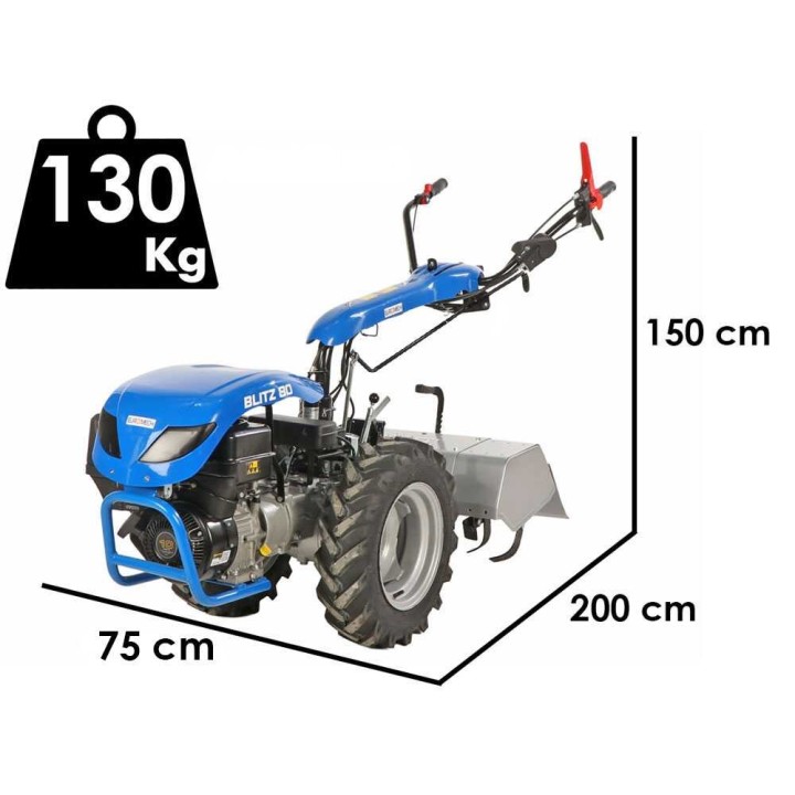 Blitz 80 bensiinijyrsin, Briggs&amp;Stratton Vanguard 10 HP, 75 cm, 4 + 1 vaihdetta