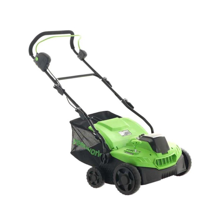 Greenworks GD48SC36 akkukäyttöinen nurmikon ilmastaja, 48 V, 5 Ah, 36 cm