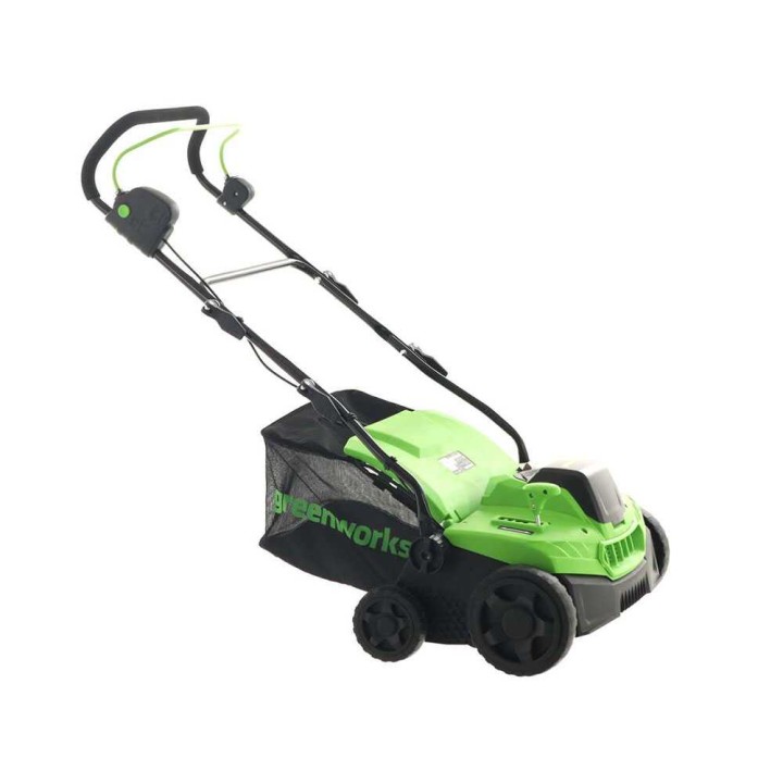 Greenworks GD48SC36 akkukäyttöinen nurmikon ilmastaja, 48 V, 5 Ah, 36 cm
