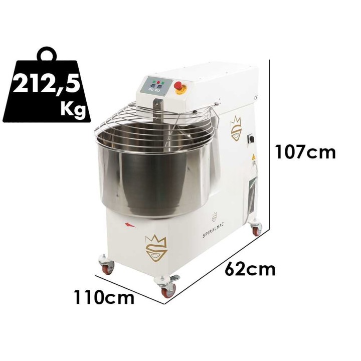 Spiralmac SV60 2 VEL PNL spiraalitaikinakone, 60 kg, 400 V kolmivaiheinen