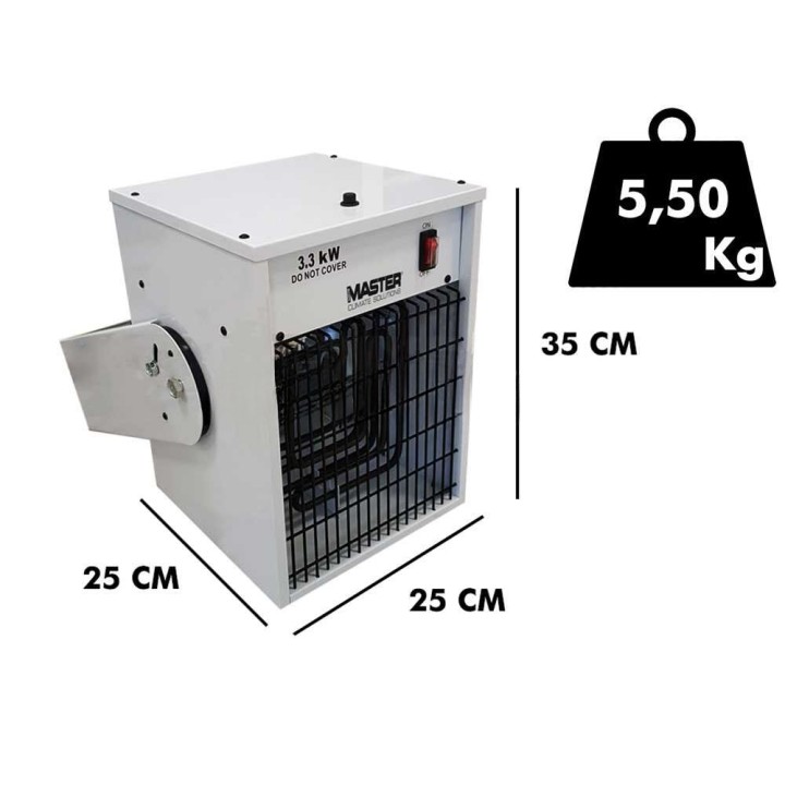 Master TR 3D sähköinen lämminilmageneraattori, 3,3 kW, 230 V