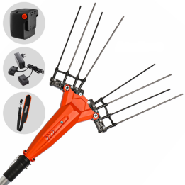 Stocker E 51 21V akkukäyttöinen oliivinkorjuukampa teleskooppivarsi 235 315 cm 400 W