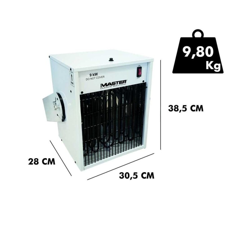 Master TR 9D sähköinen lämminilmageneraattori, 9 kW, 400 V, kauko-ohjain