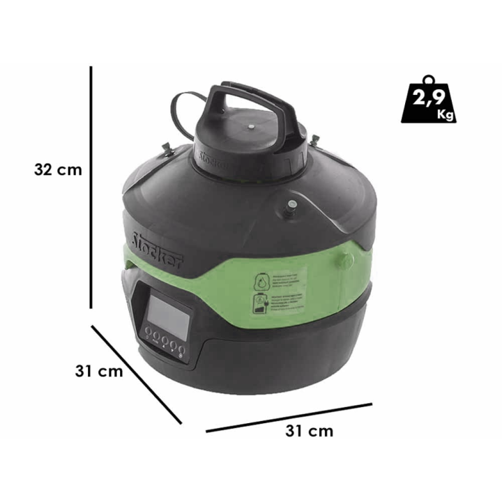 Stocker Geyser 4L akkunebulisaattori hyttysten torjuntaan, 12 V, 2,5 Ah