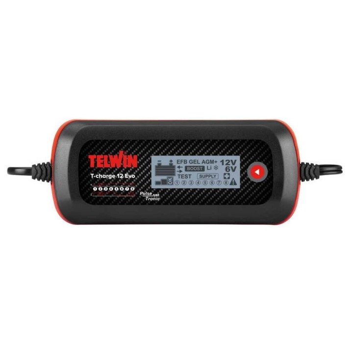 Telwin T-CHARGE 12 EVO akkulaturi ja ylläpitolaturi, 6–12 V, 4 A