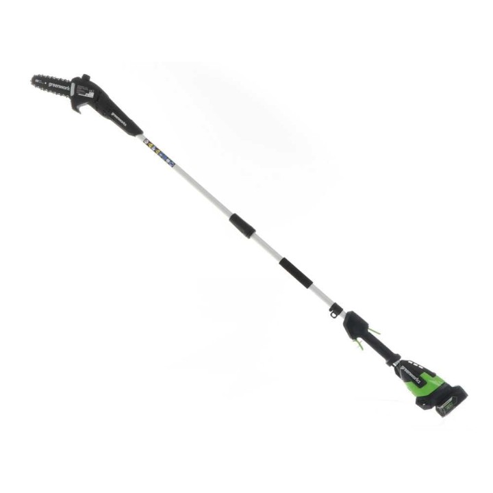 Greenworks G48PS akkukäyttöinen oksasaha jatkovarrella, 48 V, 4 Ah, 20 cm