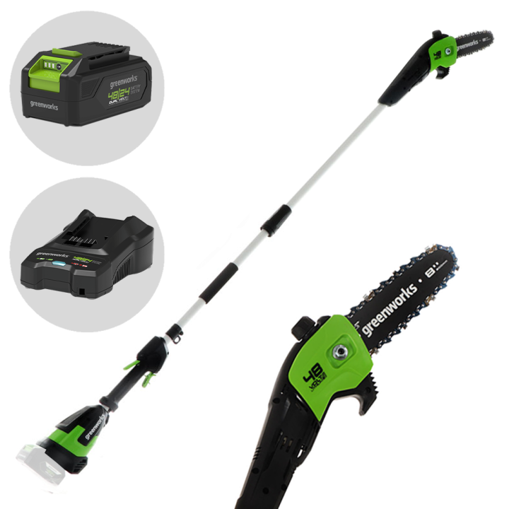 Greenworks G48PS akkukäyttöinen oksasaha 48 V 20 cm n laippa