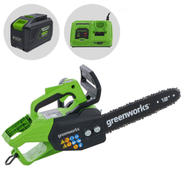 Greenworks GD48TCS akkuketjusaha 48 V 5 Ah terälevy 30 cm