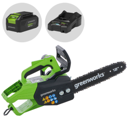 Greenworks GD48TCS akkumoottorisaha 48 V 2 Ah 30 cm laippa