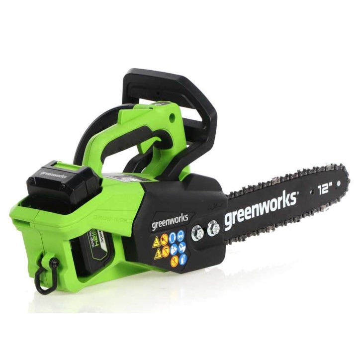 Greenworks GD48TCS akkumoottorisaha, 48 V, 2 Ah, 30 cm laippa