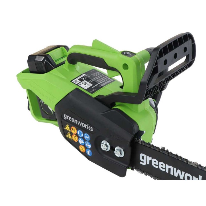 Greenworks GD48TCS akkumoottorisaha, 48 V, 2 Ah, 30 cm laippa