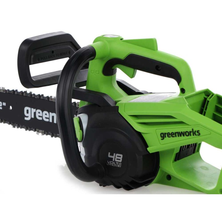 Greenworks GD48TCS akkumoottorisaha, 48 V, 2 Ah, 30 cm laippa