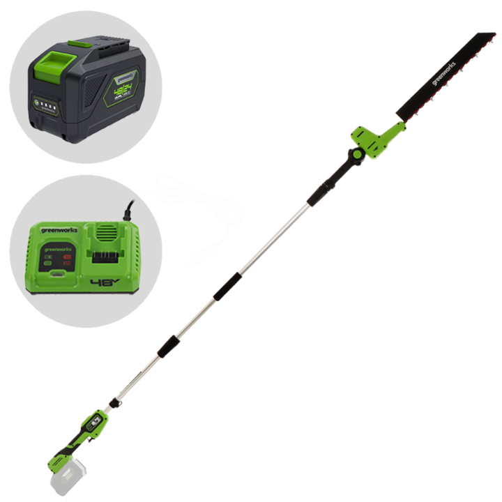 Greenworks G48PHTII akkupensasleikkuri 48 V 51 cm teleskooppivarsi
