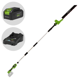 Greenworks G48PHTII akkupensasleikkuri 48 V 51 cm akku ja laturi