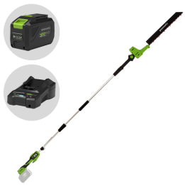 Greenworks G48PHTII akkupensasleikkuri 48 V 51 cm akku ja laturi