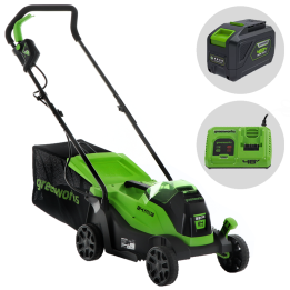 Greenworks GD24LM33 akkuruohonleikkuri 24 V 33 cm 10 Ah
