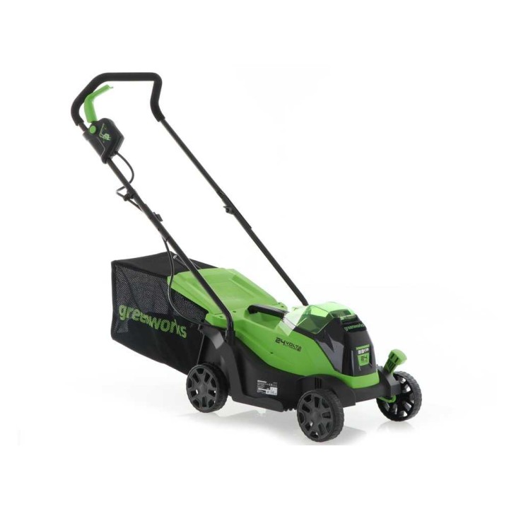 Greenworks GD24LM33 akkuruohonleikkuri, 24 V, 33 cm, 10 Ah