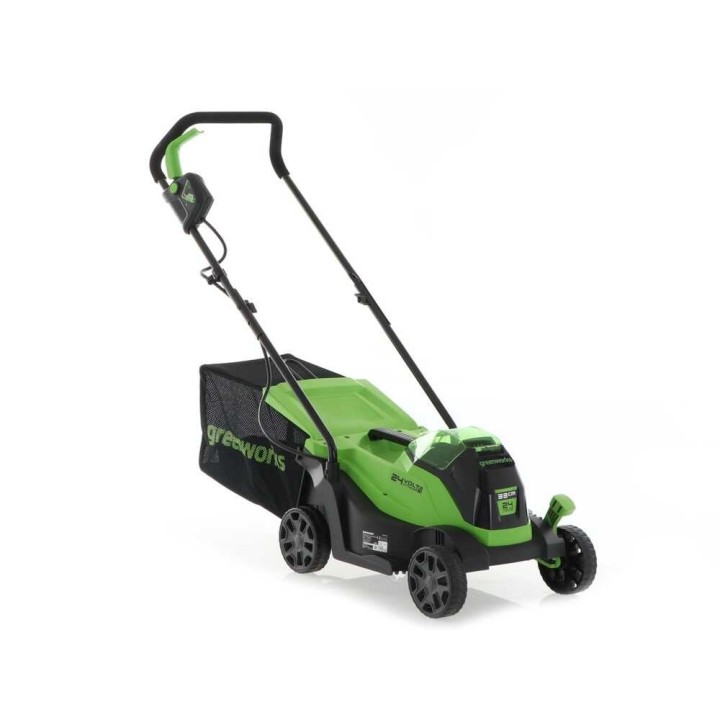 Greenworks GD24LM33 akkuruohonleikkuri, 24 V, 33 cm, 10 Ah