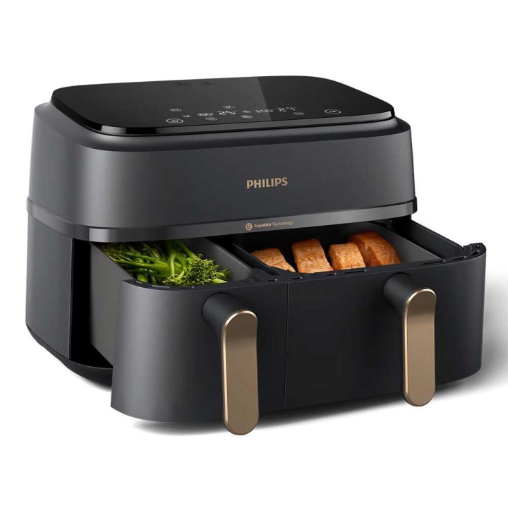 Philips NA352/00 kuumailmakeitin kahdella korilla, 9 l, 2 750 W