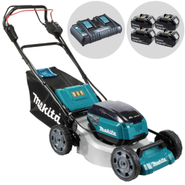 Makita DLM462Z akkuruohonleikkuri 46 cm 36 V takaveto 4 akkua