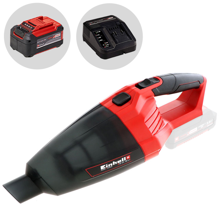 Einhell TE VC 18 Li akkukäyttöinen käsipölynimuri 18 V 5 2 Ah akku